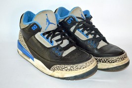 2014 Nike Air Jordan 3 Retro Sport Blue Shoes Sneakers Men’s Size 8.5 13... - £106.44 GBP