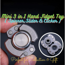 2022 Mini 3in1 Hand Fidget Spinner| Mini Three Way Slider Spinner Clicke... - £86.40 GBP+