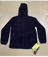 All in Motion Kids Polar Fleece Jacket Black Water Repellent Size XL Hooded - $22.54