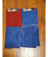 Vintage Kunin Rainbow Plush Felt NEW Denim Cranberry Foss 18&quot;x22.5&quot; Lot ... - $54.20 CAD