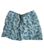 Tommy Bahama Mens L Swim Trunks UPF 50 Seashells Print Blue Relax w/Pockets - $28.45