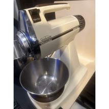 Vintage Sunbeam Mixmaster 12 Speed Stand Mixer 2 Bowls Hooks Mixers Tested Works - £52.06 GBP