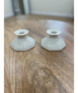 Set Of 2 Lenox Special Beige and Gold Porcelain Candlestick Holders - €12,79 EUR