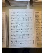 1lb Lot of Vintage Sheet Music Bundle 1950-1990s Gospel Hymns - $10.89