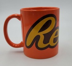 Vintage Reese&#39;s Logo Orange Coffee Mug Cup 10 Oz. Galerie Hershey Company  - £8.52 GBP