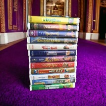 Disney VHS Movies Lot Of 12 Gold Masterpiece Classics Kid Family Video Clamshell - £10.51 GBP