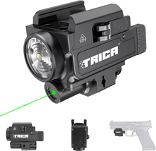 Green/Red Laser and Gun Light Combo, Compact Rechargeable Weapon Light for Handg - £88.47 GBP