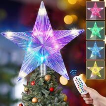 Riakrum Christmas Star Tree Topper Lights 9.5in USB Remote Multicolor 2pcs - $331.61 MXN Riakrum Christmas Star Tree Topper Lights 9.5in USB Remote Multicolor 2pcs - $331.61 MXN