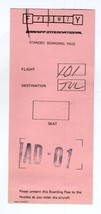 Braniff International 1st Class Standby Boarding Pass  - $14.83