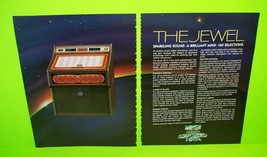 The Jewel Model RI-4 Jukebox FLYER Rowe AMI 1982 Phonograph Music Art Sheet - £16.75 GBP