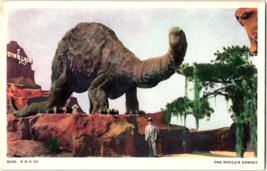 1933 Postcard Chicago World&#39;s Fair Exposition The Sinclair Dinosaur Exhibit - £5.51 GBP