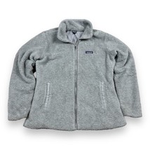 Patagonia Women’s Los Gatos Gray Full Zip Fluffy Fleece Lined Jacket Sz XL - $39.11