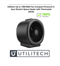 Utilitech Up to 1500-Watt Fan Compact Indoor Electric Space Heater (NEW UNUSED) - £18.38 GBP