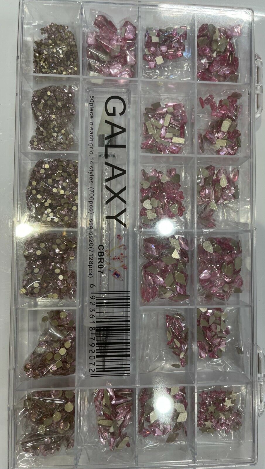 Galaxy Nail Art Rhinestones Flatback Crystal Multi Shapes Box Kit 7828 PCS Item image 15