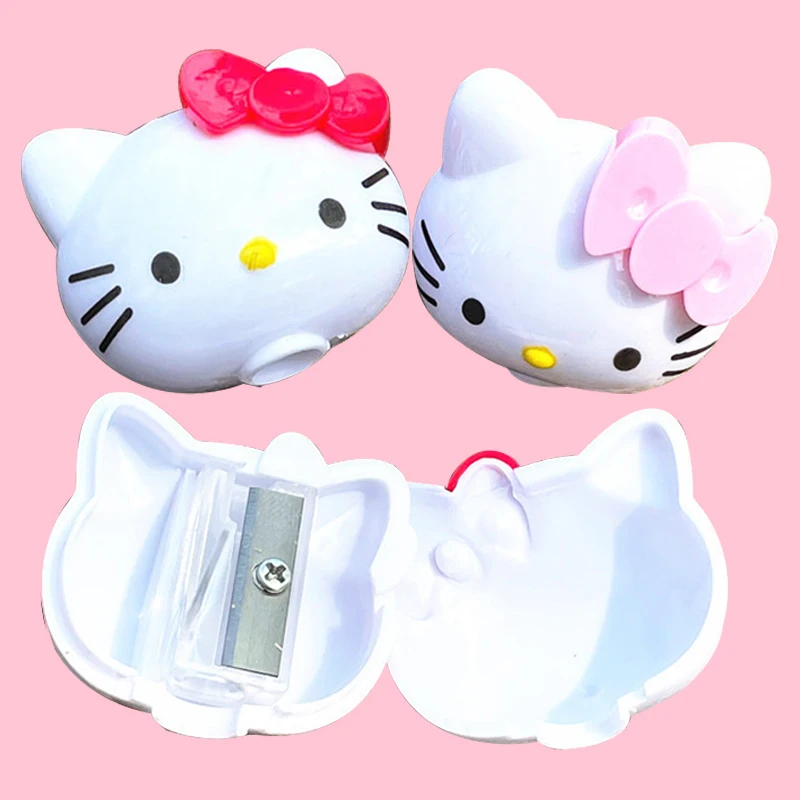 Kawaii Hello Kitty Pencil Sharpener Pencil Cutter Cartoon Kt Cat Sharpener Knife - £5.66 GBP