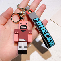 Games Minecraft Soft plastic keychain pendant Key chain car pendant cartoon doll - £6.60 GBP