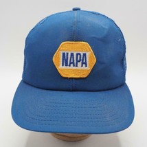 Napa Auto Parts Lightly Distressed Mesh Baseball Hat Adjustable Strapback Vtg - £16.25 GBP