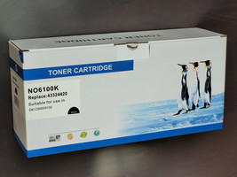 Toner cartridge for Okidata Oki ® C5550N C6100N Black high capacity PN: ... - $36.59