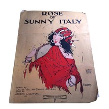 Vintage Sheet Music, Rose of Sunny Italy by Cal De Voll and Jimmie Altiere - £22.04 GBP