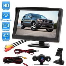 Backup Camera with 5 Inch Monitor Kit Waterproof Night Vision Rear View Camera  - $42.90