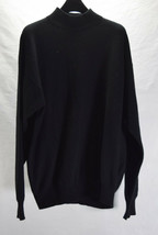 Wilson Mens Black Pure Cashmere LS Sweater Black Large  - £38.95 GBP