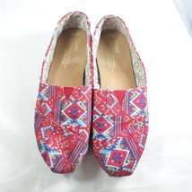 Toms Southwestern Print Colorful Slip On Flats Womens Size 7.5 - £17.03 GBP