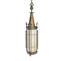Large Vintage Gothic Cathedral Sconce Lantern Ecclesiastical Light - $1,163.75