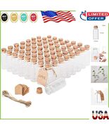 Charming 64PCS Mini Cork Stoppers and Glass Jars for Creative Decoration - $590.63 MXN