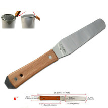 Portable new 6in Stainless Steel Spatulas with Wooden Handle free shipping - £7.86 GBP