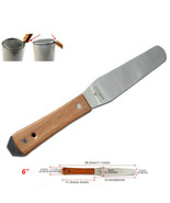 Portable new 6in Stainless Steel Spatulas with Wooden Handle free shipping - £7.40 GBP