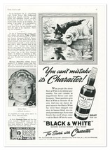Print Ad Black &amp; White Scotch with Character Vintage 1938 3/4-Page Advertisement - £7.64 GBP