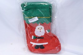 Winterlace Santa Felt Christmas Stockings Gift Bags 14&quot; Lot of 12 - $25.47