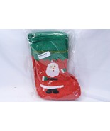 Winterlace Santa Felt Christmas Stockings Gift Bags 14&quot; Lot of 12 - £19.94 GBP
