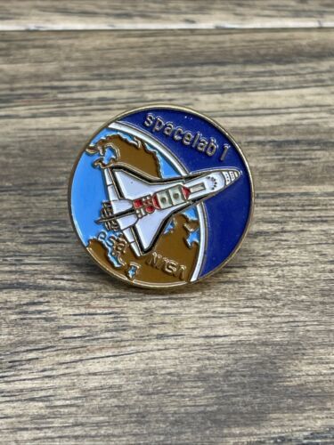 Vintage NASA Spacelab 1 Enamel Pin Pinback Space Program Estate Find KG - $19.79