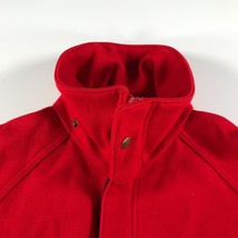 Vintage Woolrich Jacket Womens Small Bright Red Full Zip Front Thick Fel... - £36.17 GBP