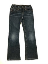 Girl&#39;s Regular Fit Boot Cut Jeans By Jordache 5-Pocket Dark Blue Denim S... - £5.19 GBP