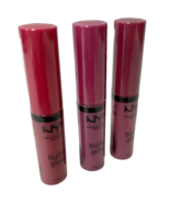 NYX Lip Gloss Butter Gloss Silky Smooth In Three Shades Of Pink New Seal... - £13.86 GBP