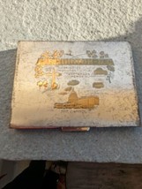 Vintage Washington D. C. Souvenir Hinged Metal Cigarette Holder Case &amp; Clip - £18.06 GBP