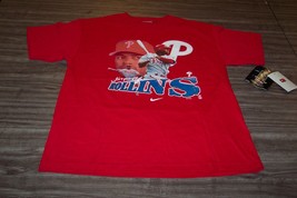 Philadelphia Phillies Jimmy Rollins Mlb Baseball T-Shirt Mens Youth Xl New Nike - £19.60 GBP