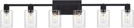 6 Light Bathroom Fixture, 6 Light Vanity Lights, Vintage Black Bathroom ... - £146.93 GBP