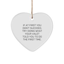 Valet Heart Ornament for Christmas Unique Gifts from Men to Friends - £15.05 GBP