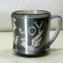 Starbucks &quot;JOY&quot; 2004 Plastic 12 oz Travel Coffee Mug Cup with Lid Handle... - £23.45 GBP
