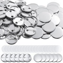 600 Pieces Blank Button Making Supplies Round Badge Button Parts Metal Button Pi - £34.08 GBP