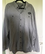 Harley Davidson Shirt Mens 2XL Tall Button Up Long Sleeve - £16.43 GBP