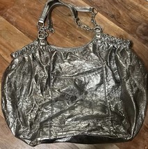 Bisou BisouMichelle Bohbot Boho Silver Handbag - $15.61