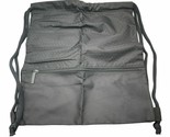 Large Gym Sack Drawstring Backpack for Men Women Kids Black - £12.45 GBP