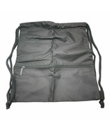 Large Gym Sack Drawstring Backpack for Men Women Kids Black - £12.45 GBP