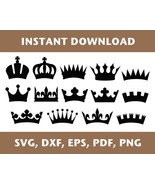 Crown svg, crowns svg, crown template, crown dxf, crown png, crowns png,... - $1.49
