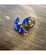 Royal Blue Flying Bird Rhinestone Brooch - $10.80
