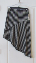Apt. 9® Asymmetrical -Print Skirt Black &amp; White Women&#39;s Sz M NWT MSRP$36 - $18.01